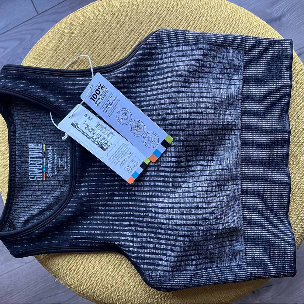 NWT Smartwool Women's Black sports bra top